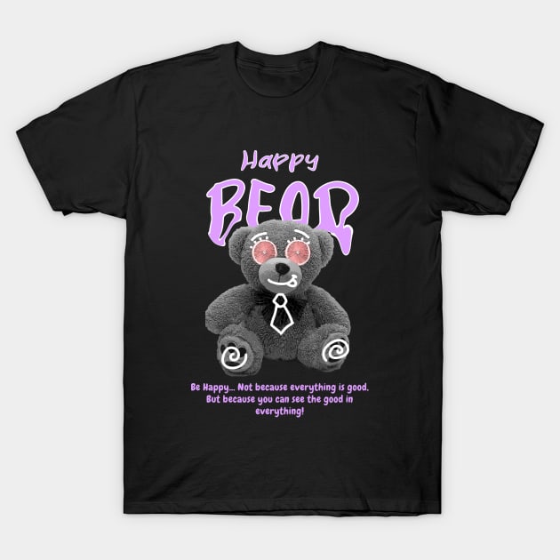 Happy Bear! T-Shirt by CapHead.co